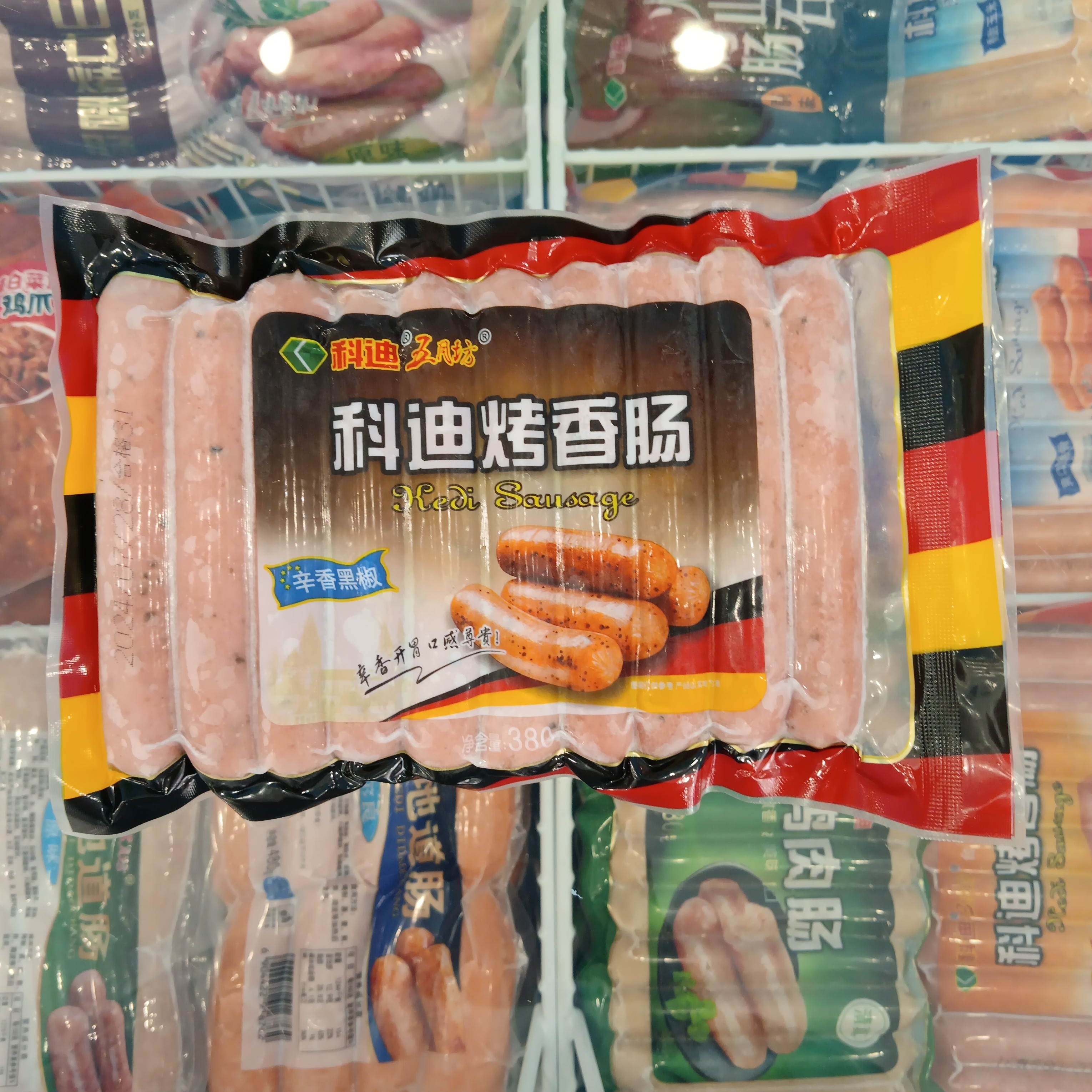 科迪黑胡椒烤肠380克