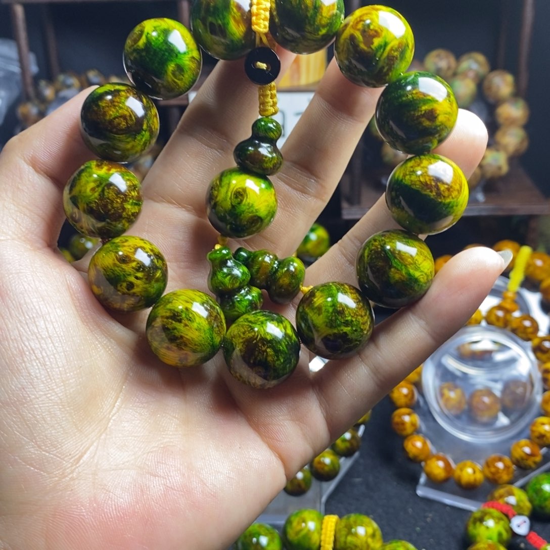 开***好木质非金属琥珀木1.8尺寸精品水墨丹青