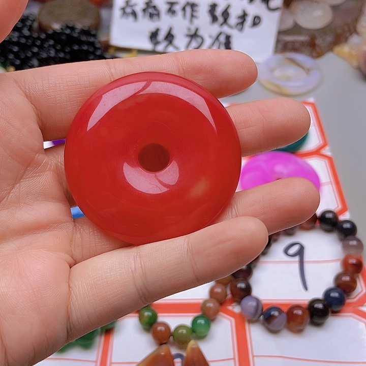 【闪购商品】未镶嵌玛瑙/玉髓珠宝半成品芋***朱