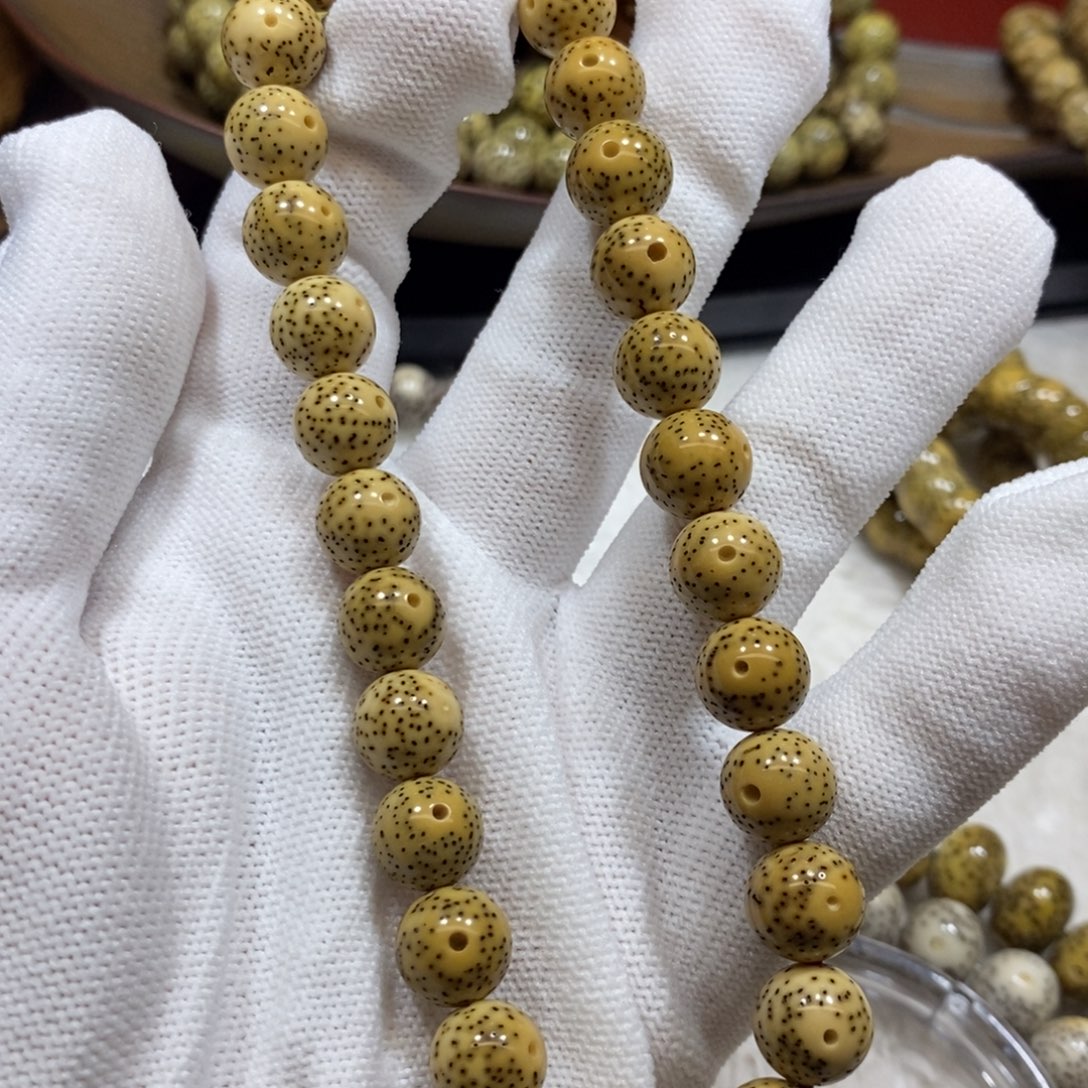 手串星月菩提石玉10圆手持打好底¥