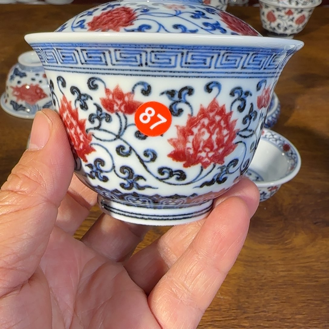 景德镇原矿釉里茶具