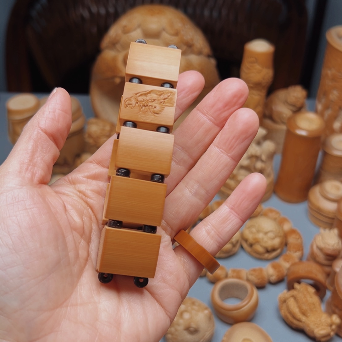 竹?**花老男足竹排手串