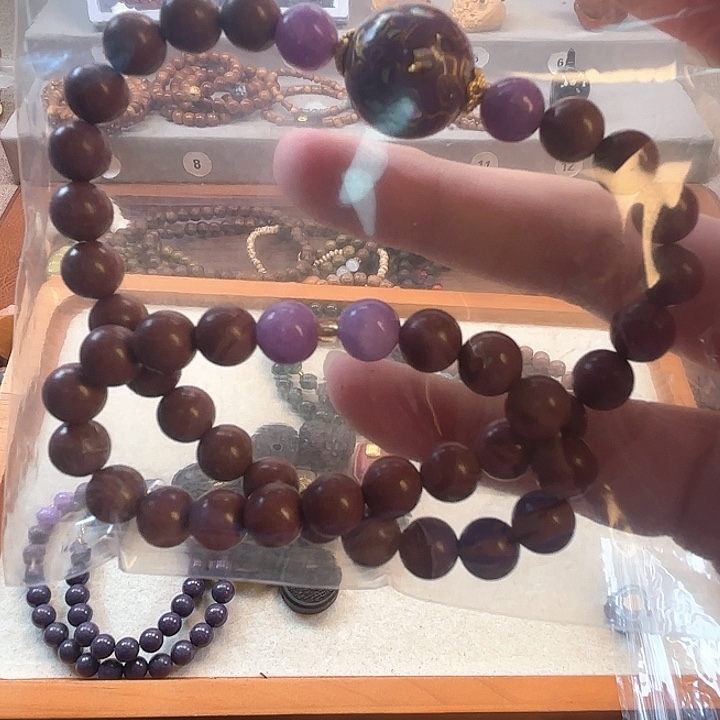 手串白玉菩提紫色