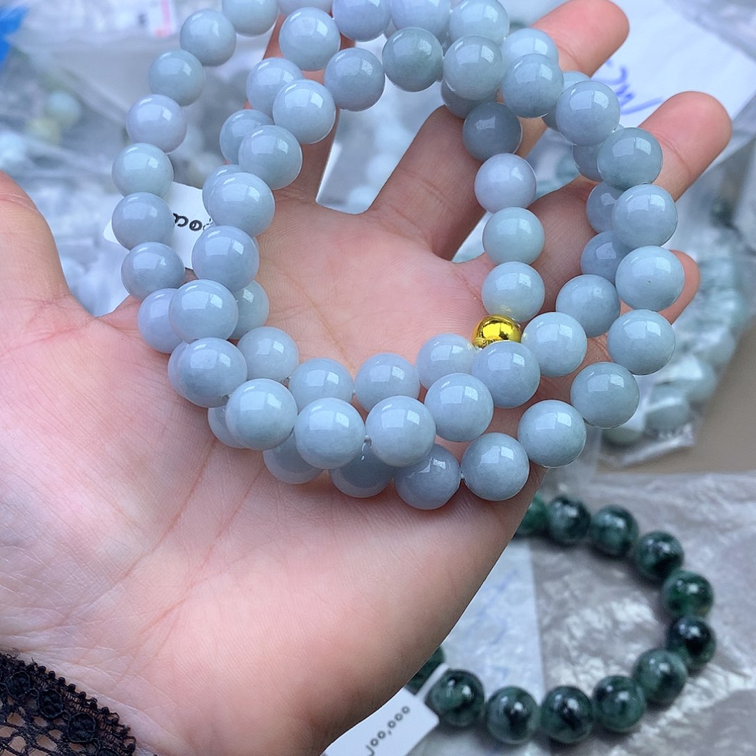 未镶嵌手串定制翡翠