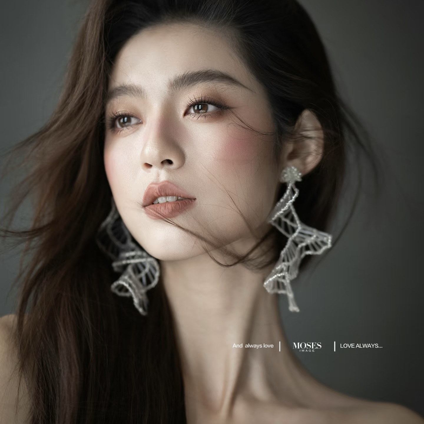 铁合金仿水晶婚庆饰品 夸张串珠耳环婚礼耳饰婚纱礼服配饰