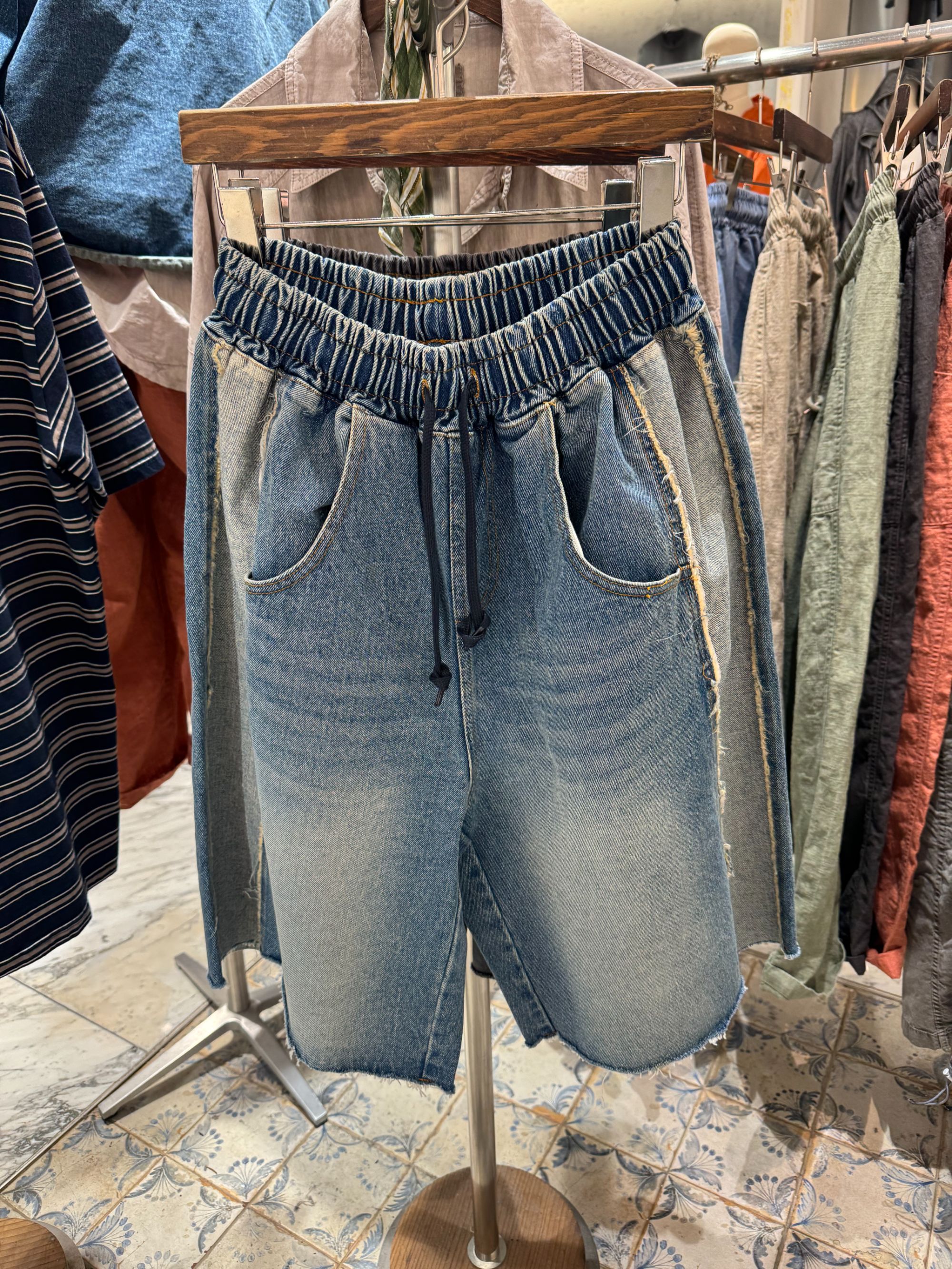 韩国拼接短裤【no退no换】腰围110臀围128裤长63