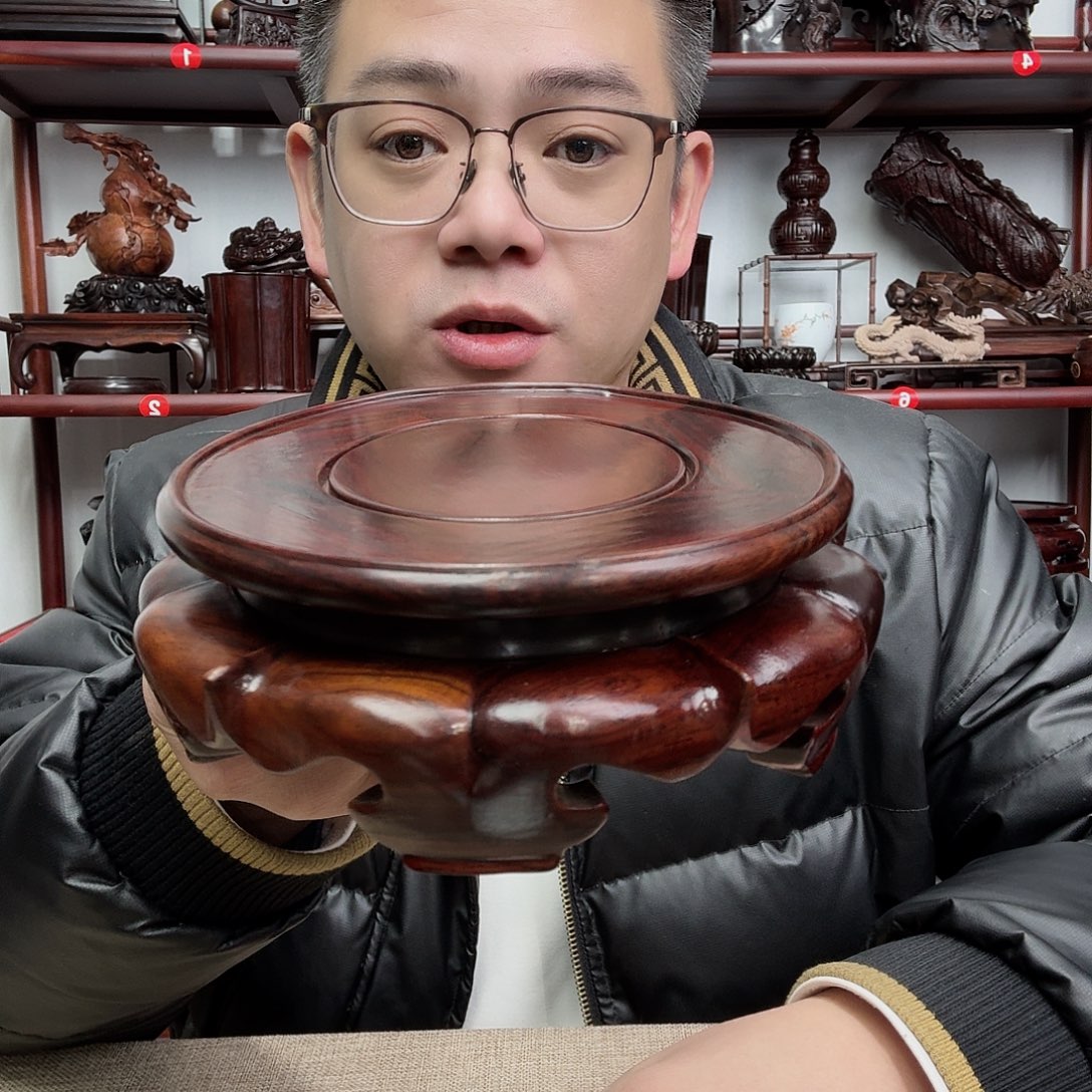 微凹黄檀工艺品底座