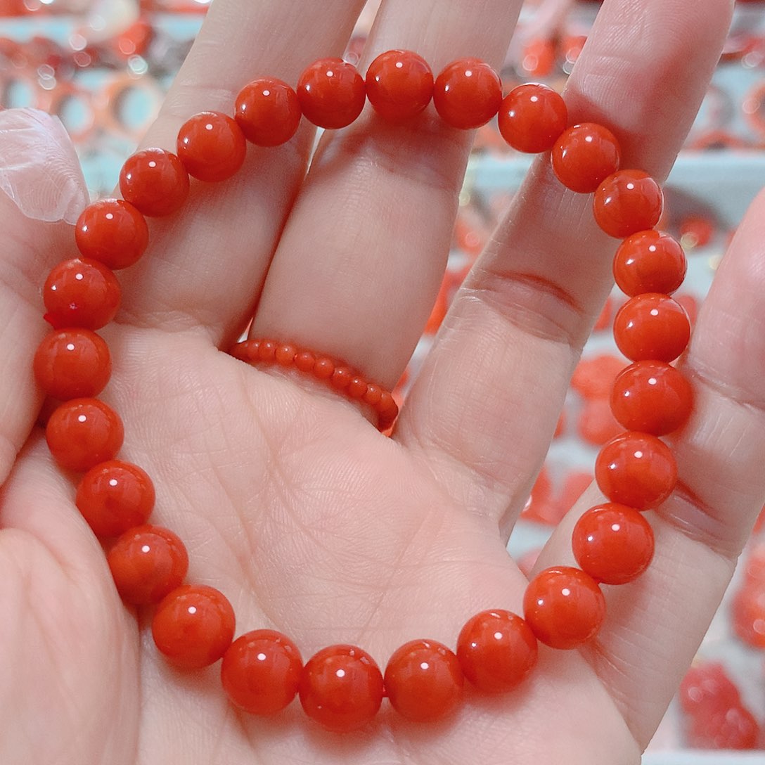 南红玛瑙手串未镶嵌