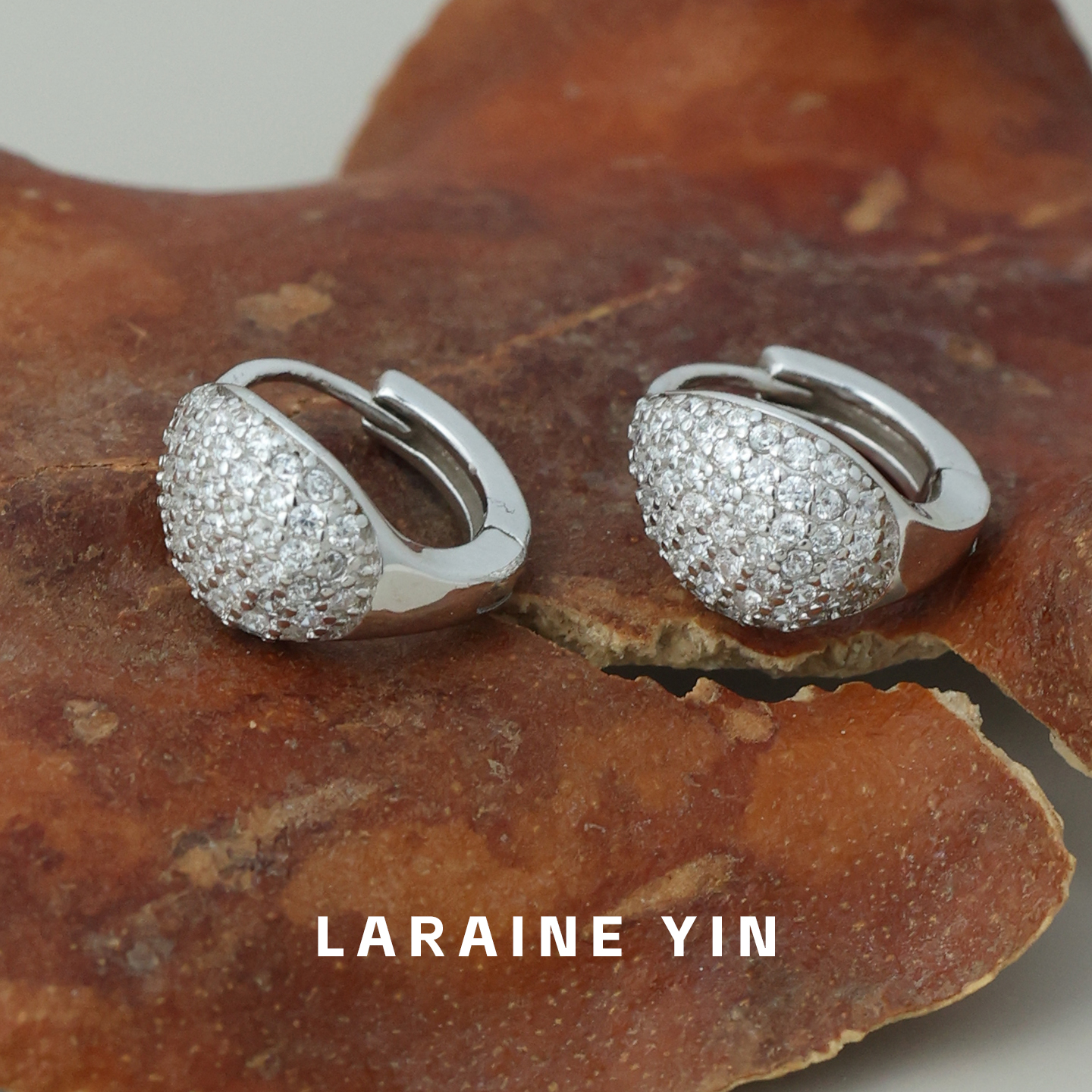 925银合成锆石耳饰 【买3免1】圆盘耳扣女 复古小众高级显脸小耳环