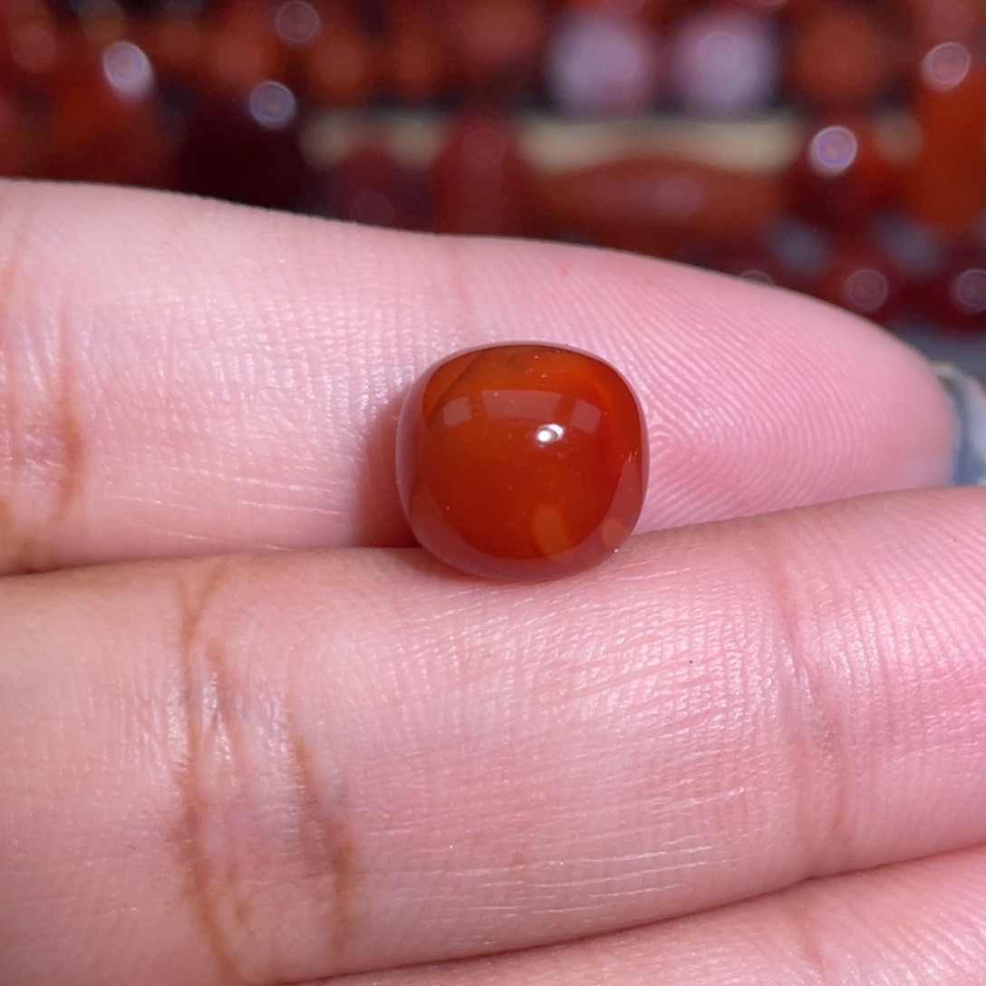 南红玛瑙未镶嵌瓦西老型卡 10.5×9.3