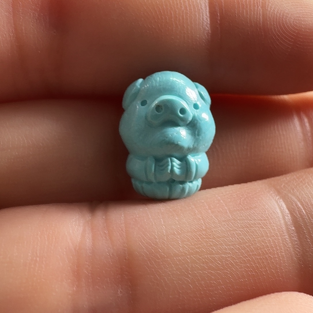 绿松石未镶嵌颈饰