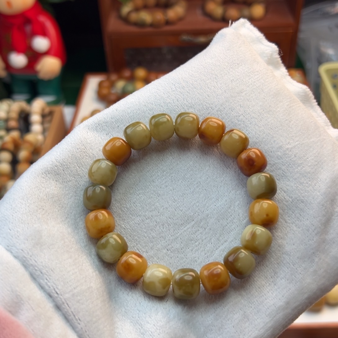 菩提根/象牙果手串卡12桶珠微瑕