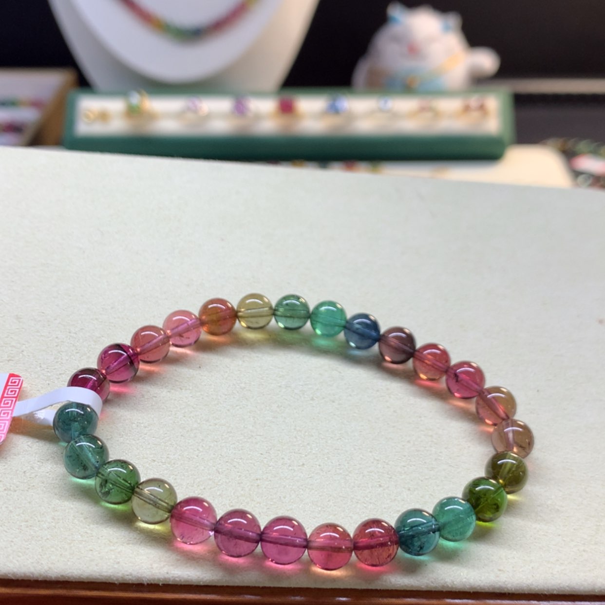 【闪购商品】碧玺手串未镶嵌浓郁彩虹6.8mm