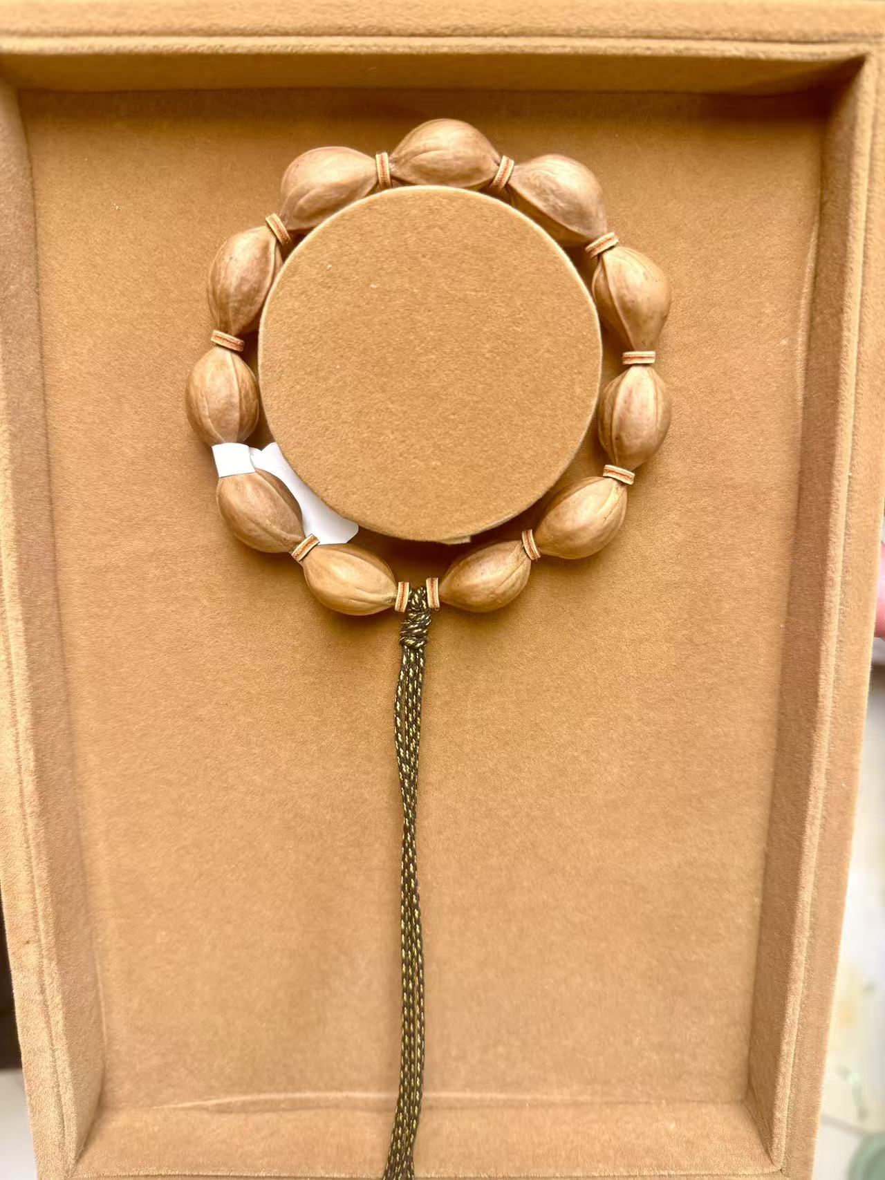 【17系列】源头批发三花梅林精品素串橄榄核手串