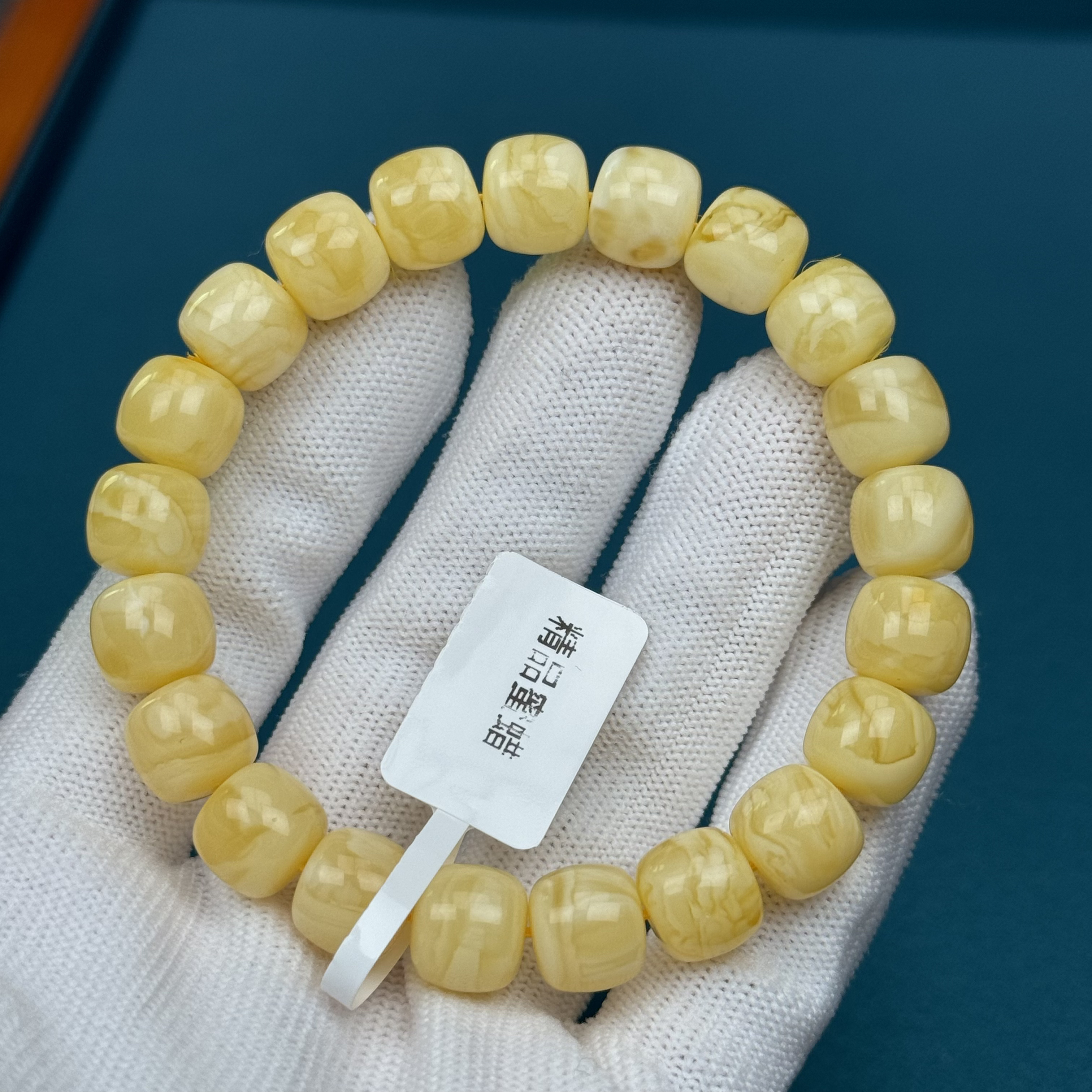 M3934天然蜜蜡 老型手串 14.14克/10*9mm支持鉴定假一罚四