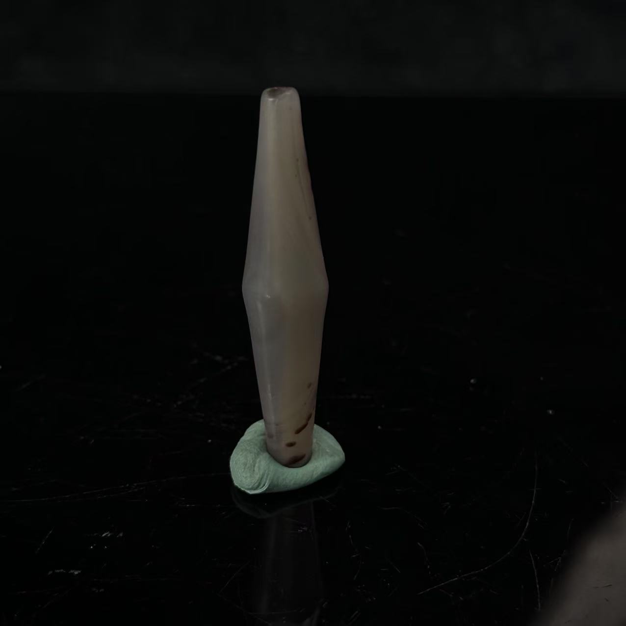 清代天然缠丝玛瑙珠