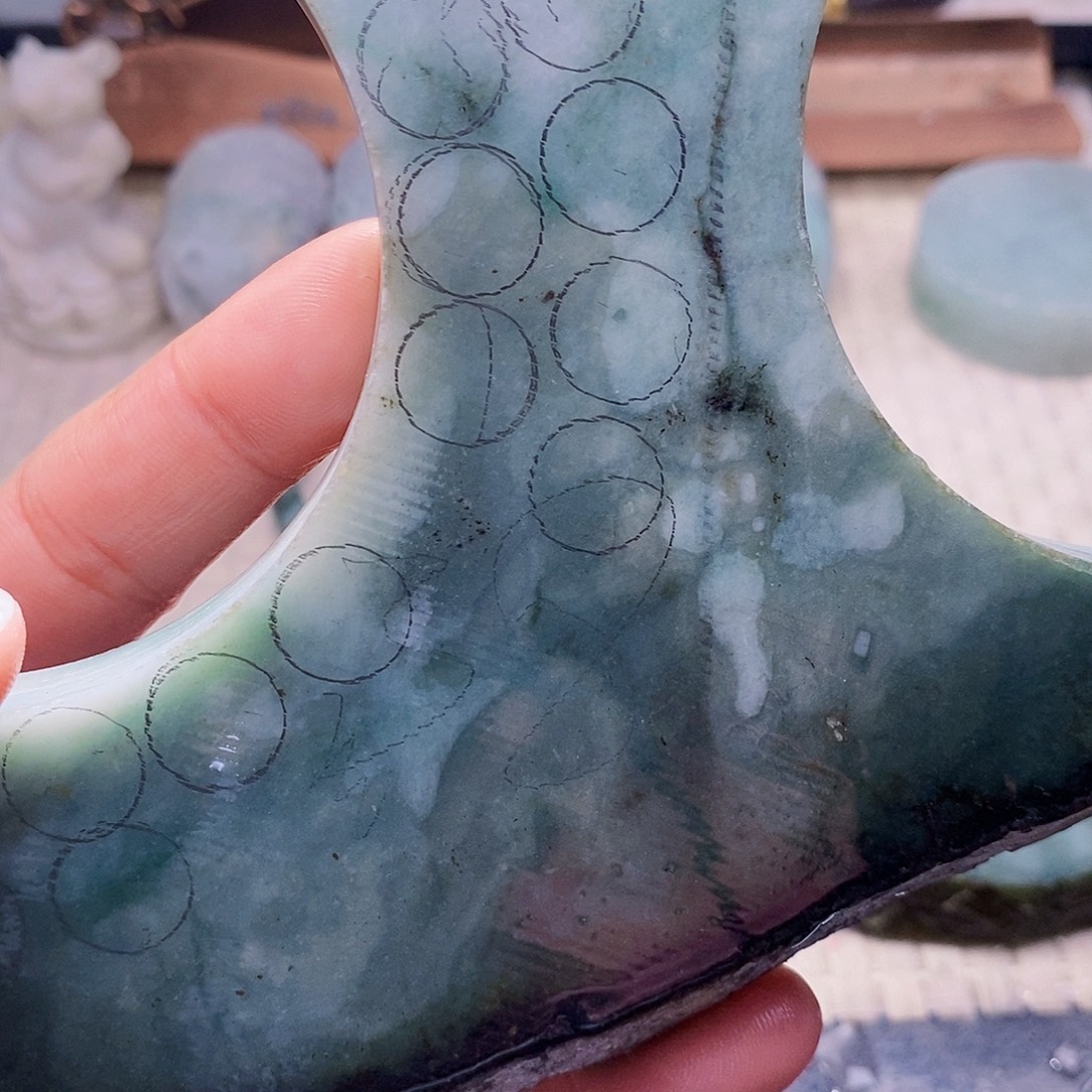 翡翠未镶嵌颈饰888