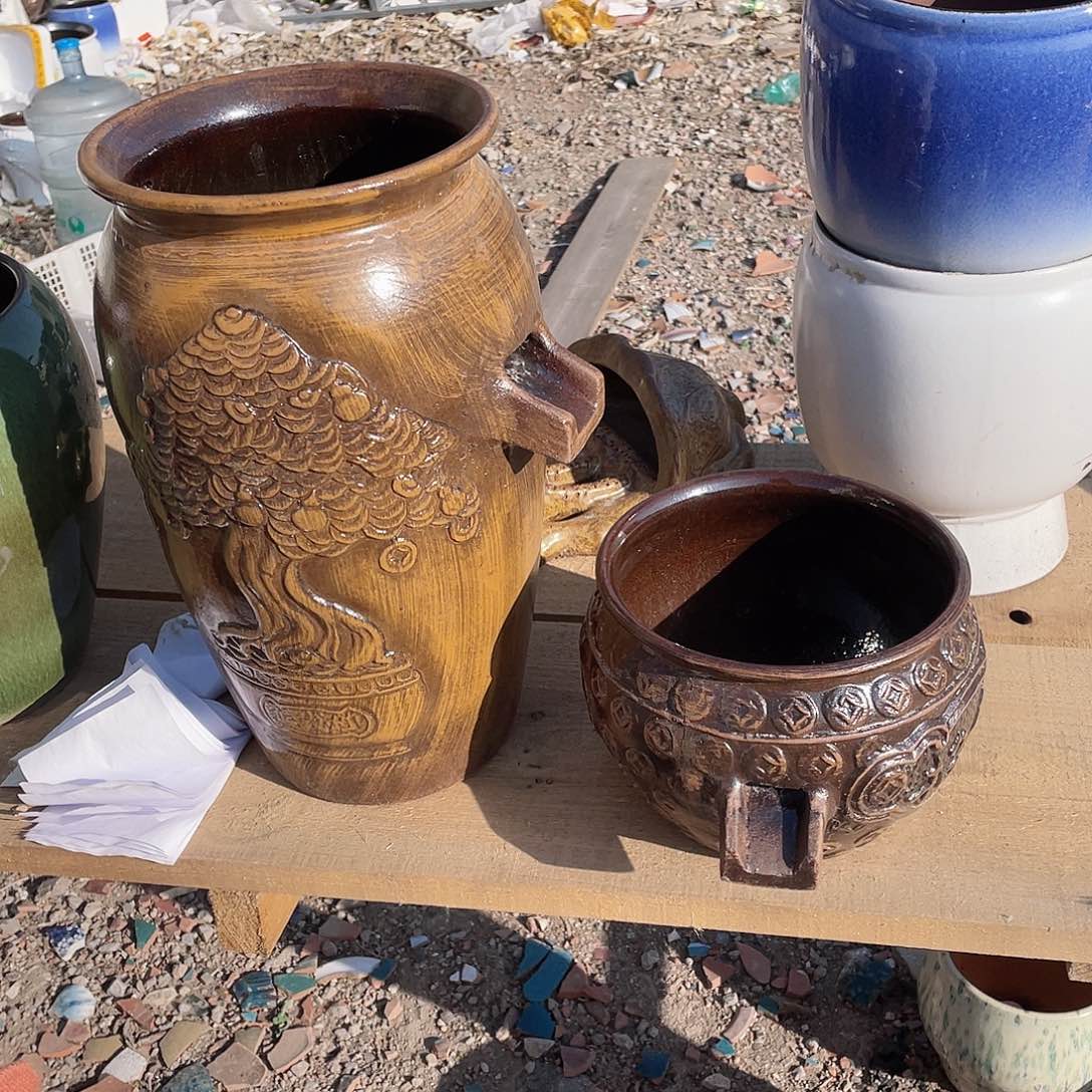 红陶363 王嫂花盆0130-