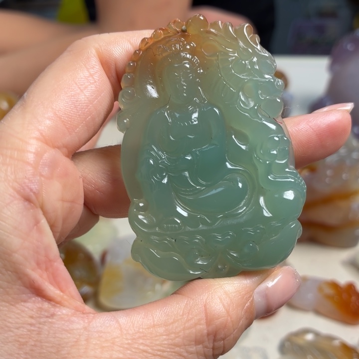 玛瑙/玉髓未镶嵌吊坠(不含链)