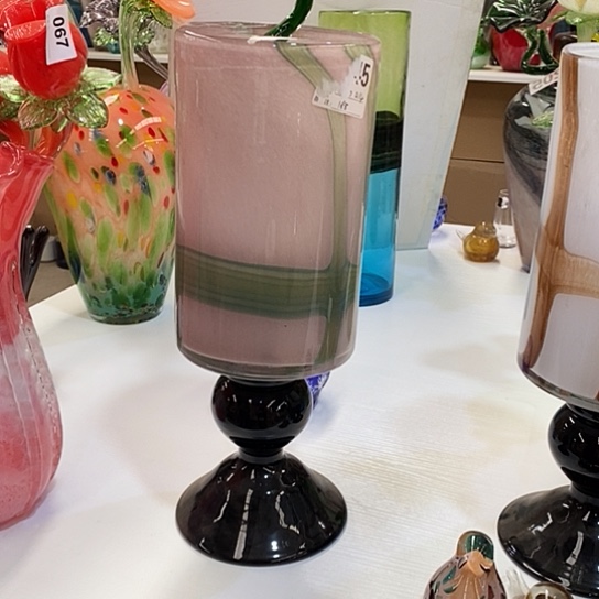 琉璃花瓶高40厘米口径14厘米