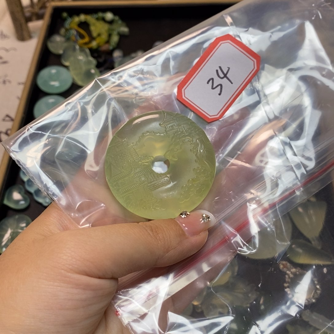 岫玉颈饰未镶嵌永**宝