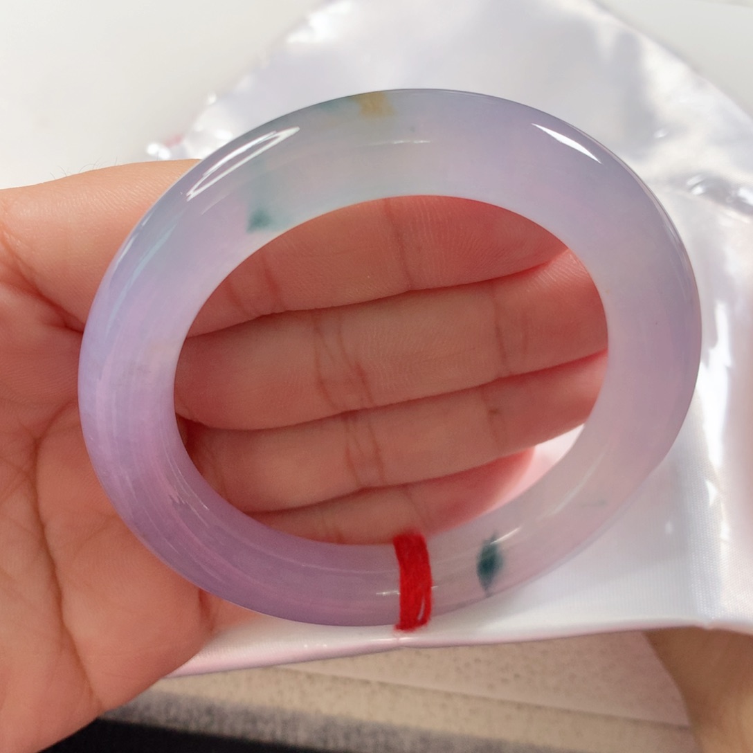 未镶嵌手镯（圆镯）翡翠冰莫奈冰紫高货229