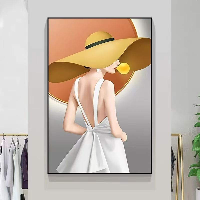 简约艺术美女装饰画适用于客厅玄关卧室沙发背景墙8
