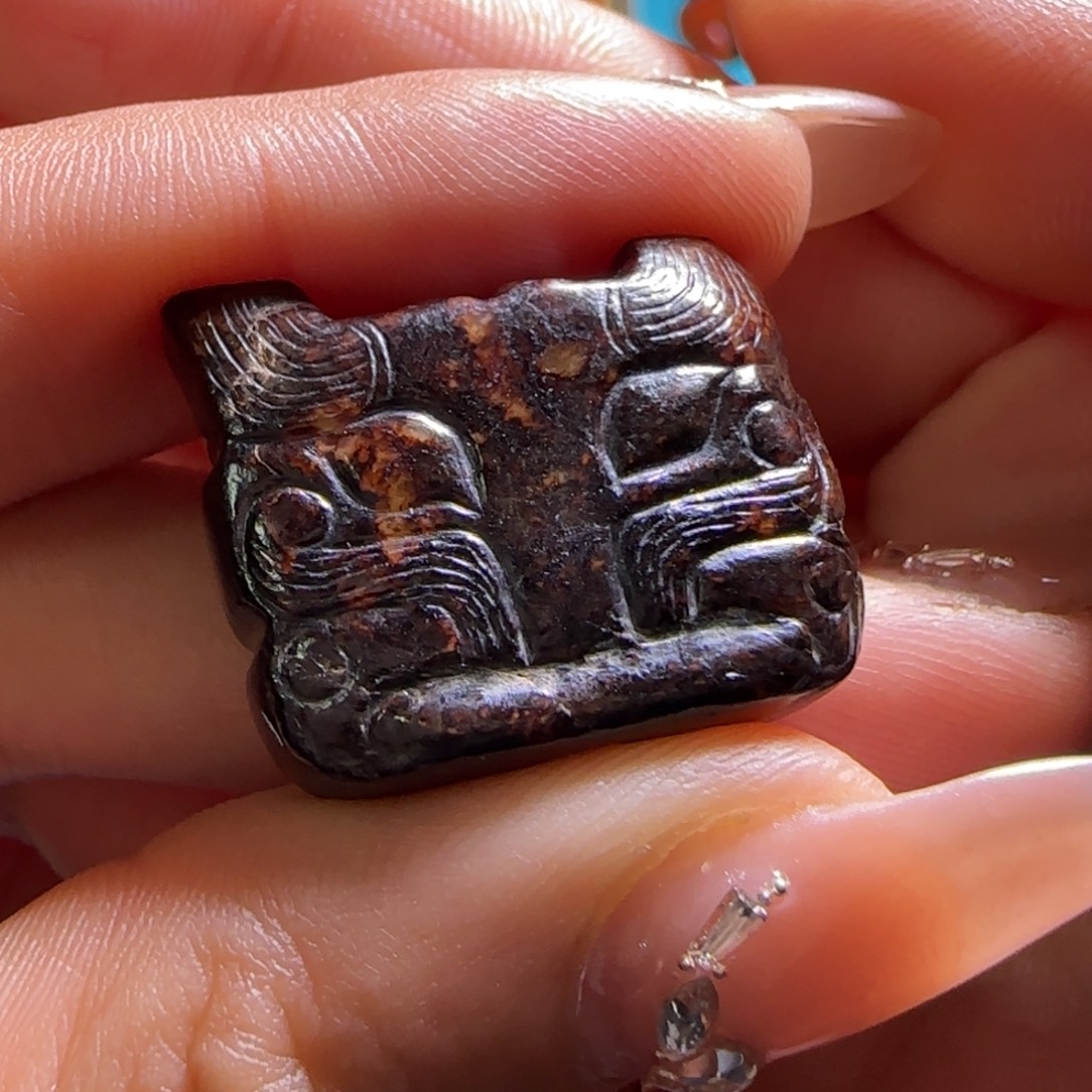 和田玉未镶嵌挂件