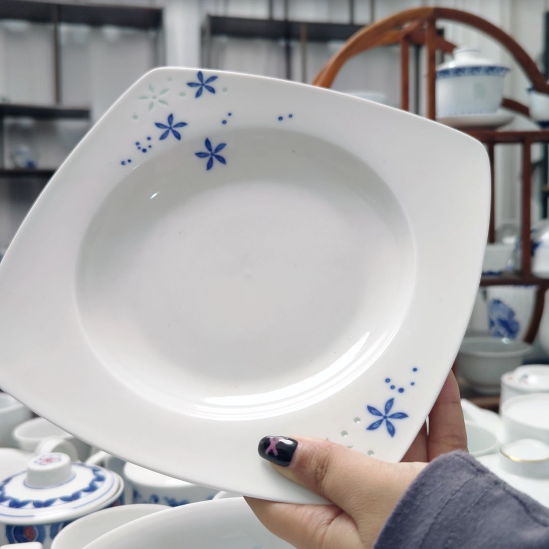 陶瓷芳华8寸深盘两只装