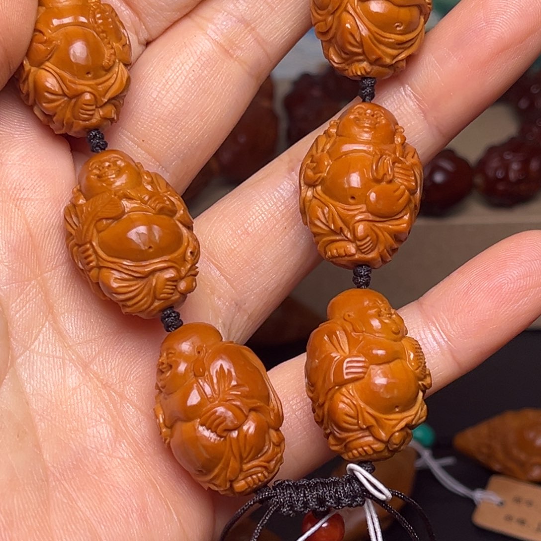 柒****橄榄核手串/手链弥勒