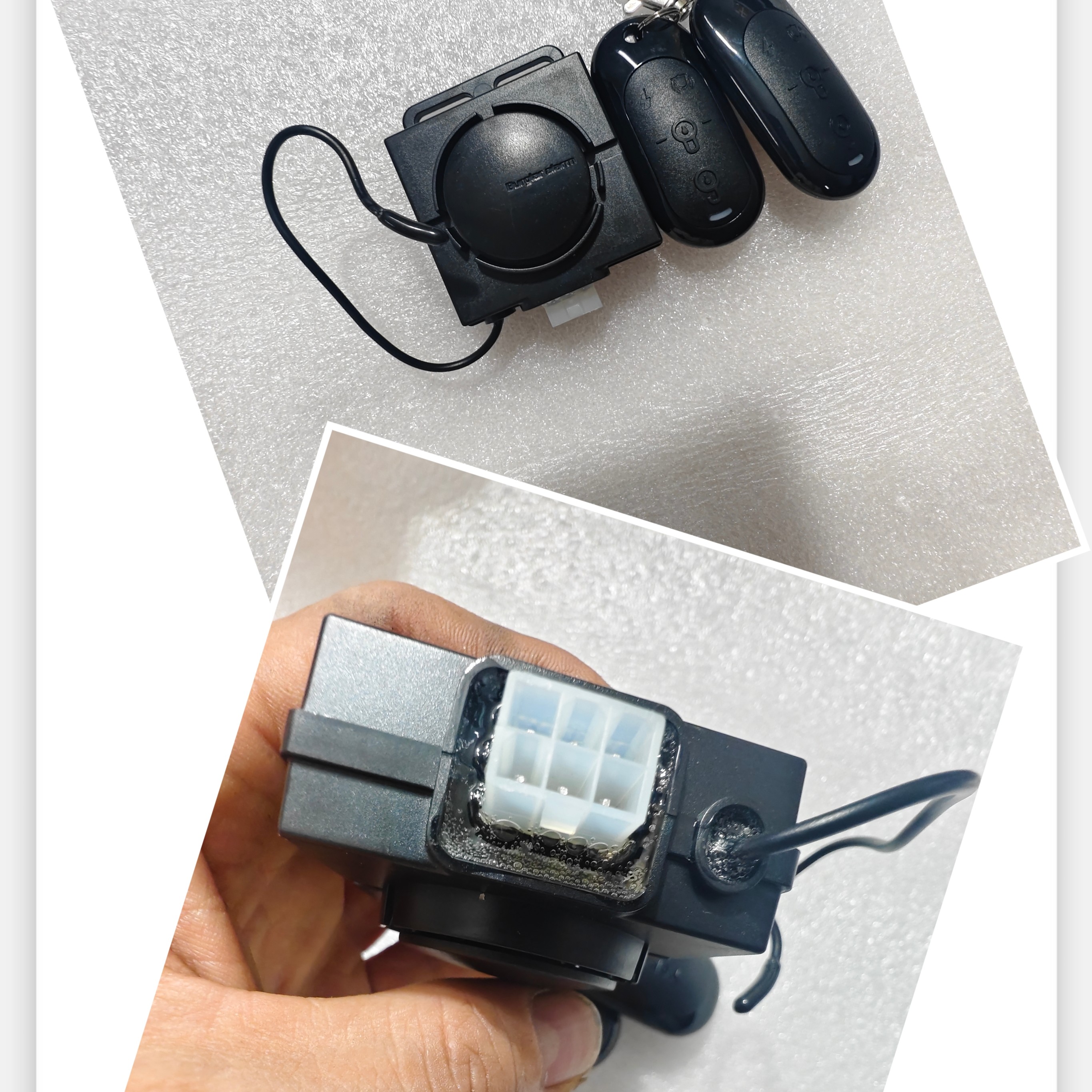 电动车48V-72V/大六孔/双控遥控防盗报警器电动车报警器