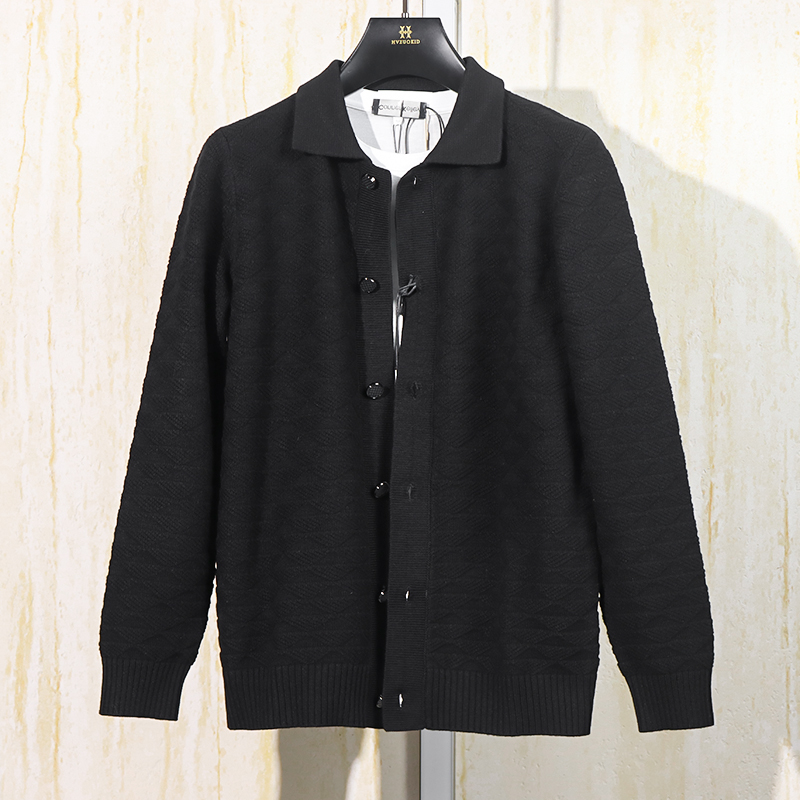 费拉家 新款百搭男装尾货 弹力舒适秋冬季可当外套针织衫毛衣4070