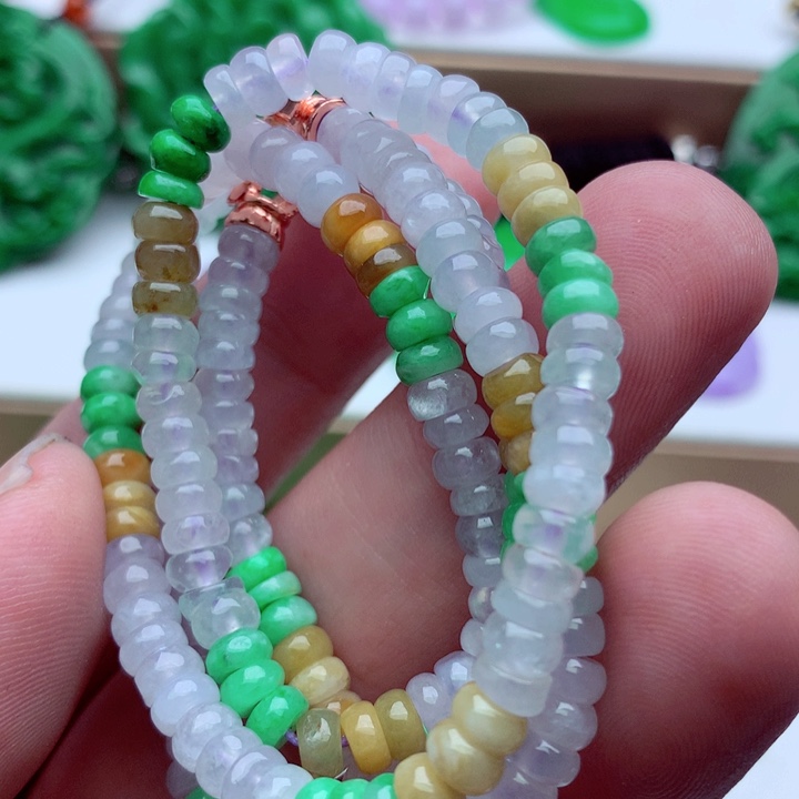 翡翠未镶嵌毛衣链