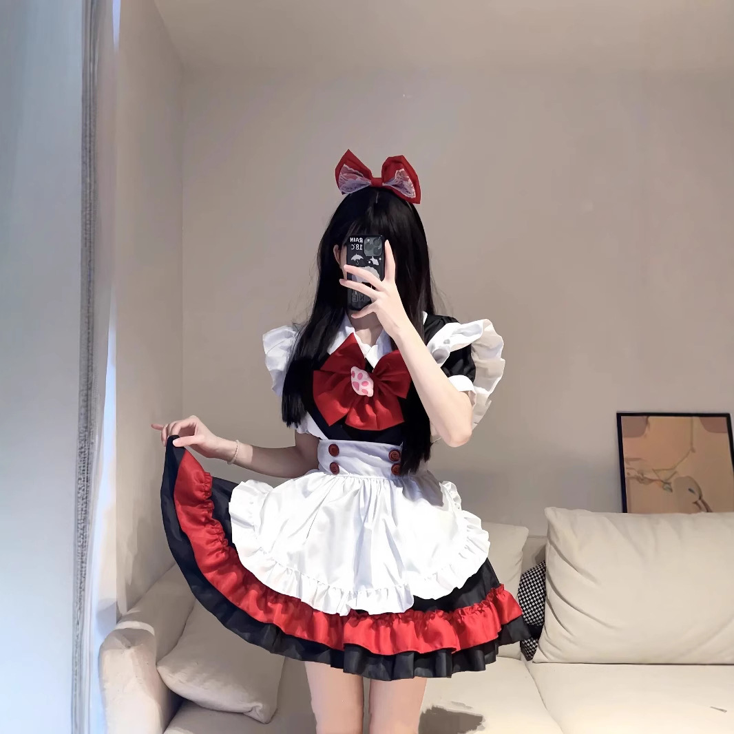 【小猫咪】cos女仆套裙蝴蝶小猫咪套裙经典款式睡衣动漫睡裙