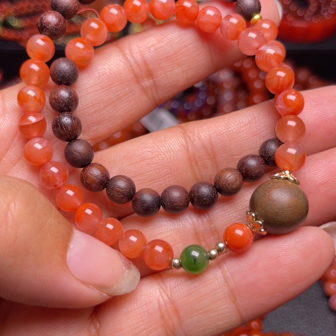 未镶嵌手链南红玛瑙