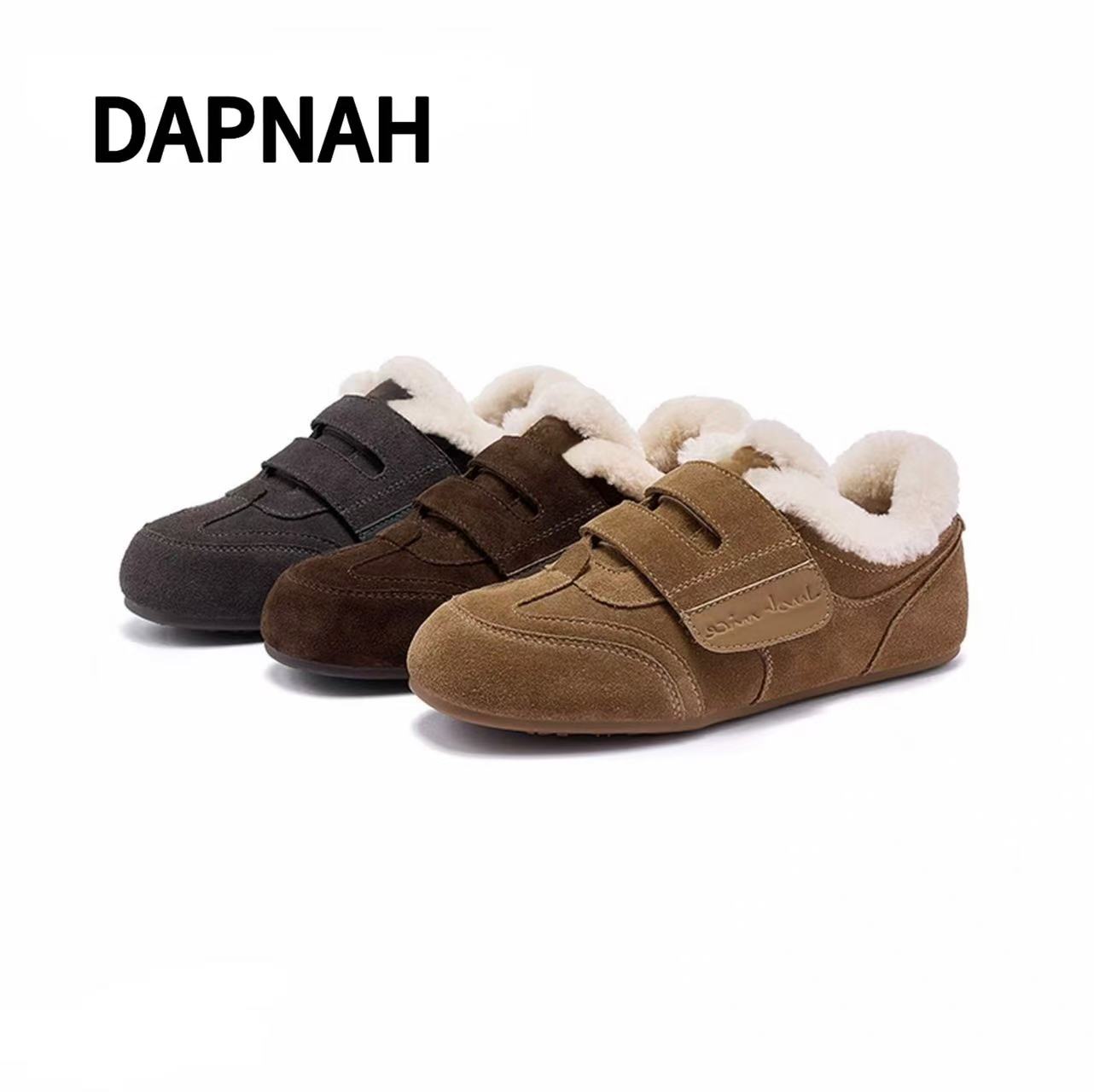 复古德训鞋女2025冬季新款保暖舒适轻便百搭外穿休闲鞋