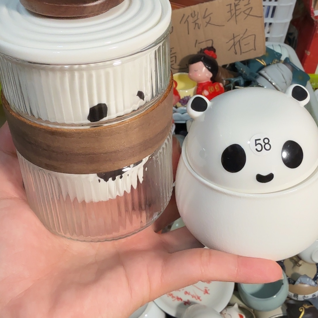 微瑕老物件茶杯茶壶壶承58号