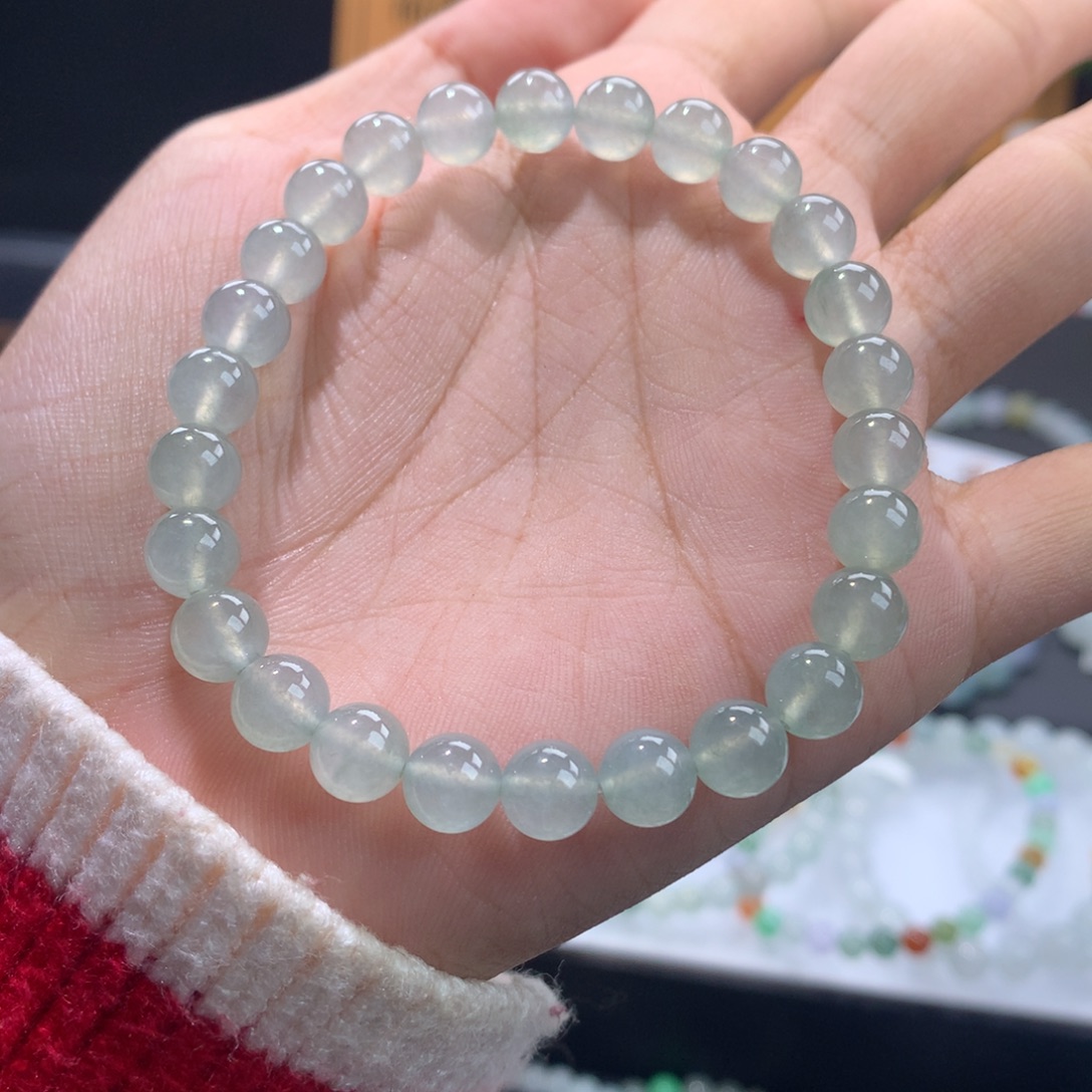 翡翠未镶嵌手链卡7