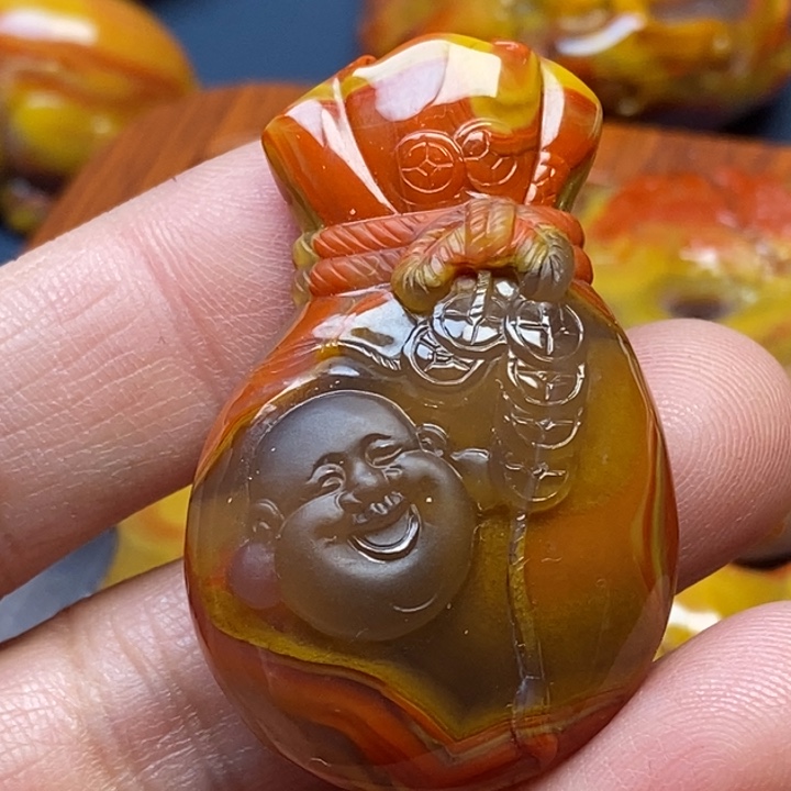 玛瑙/玉髓挂件未镶嵌惜*