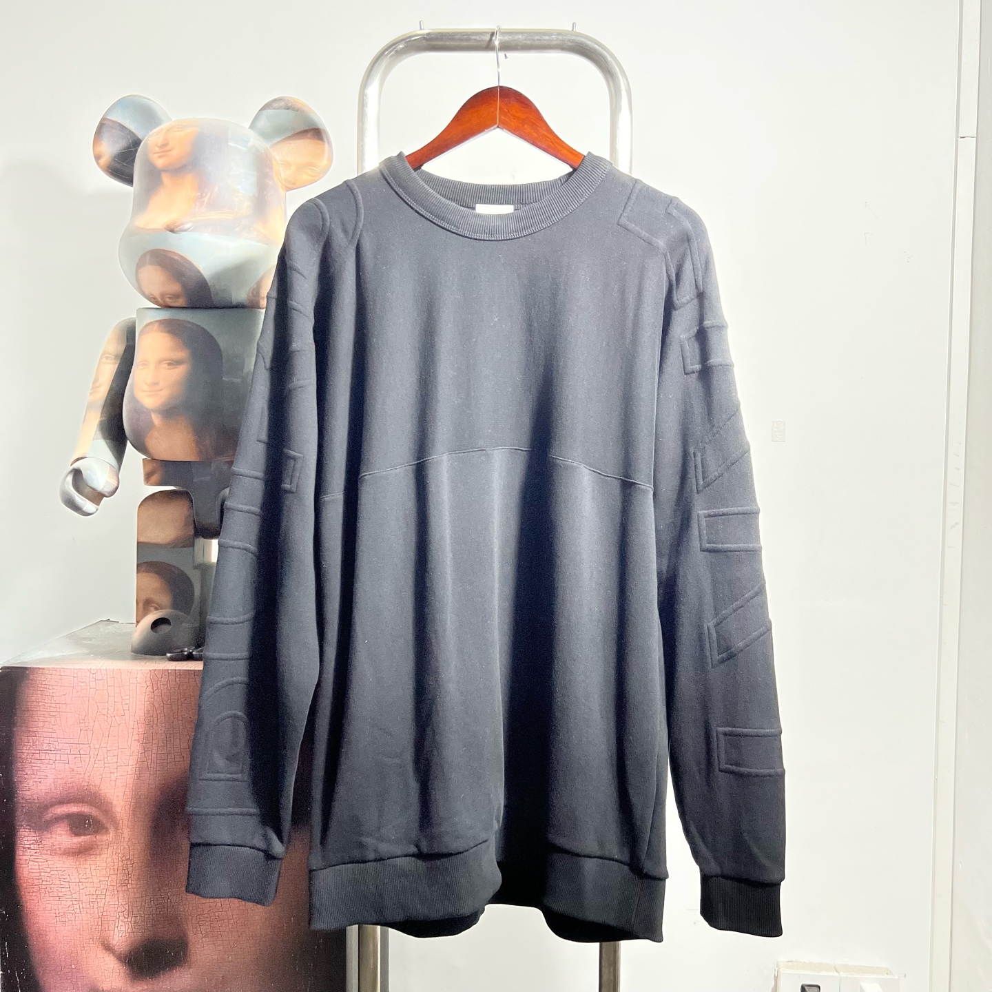 99新 BURBERRY/博柏利 巴宝莉手臂logo卫衣V1007尺码：L