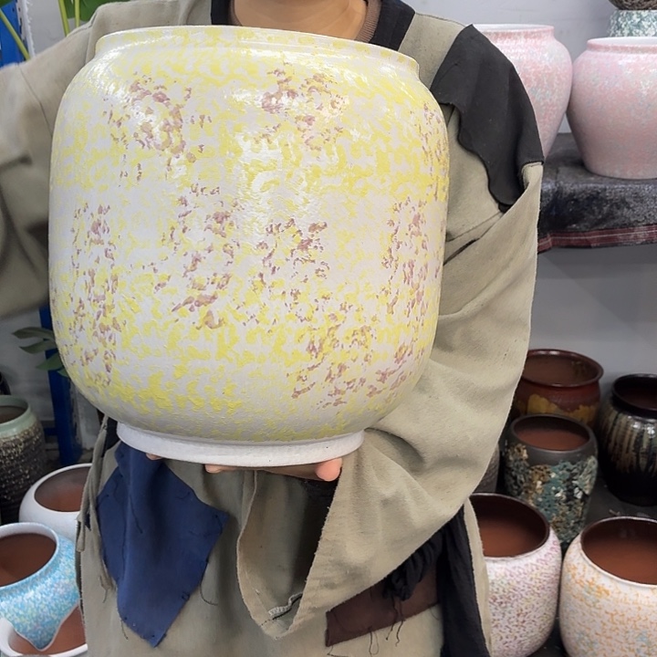 20×29 -粗陶花盆有孔-买买买