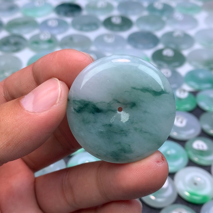 翡翠未镶嵌颈饰缅甸天然A货翡翠38.6-6.2