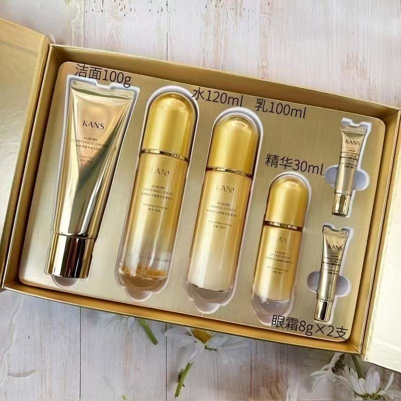 韩束聚时光抗皱紧致礼盒补水保湿淡化细纹呵护肌肤护肤品礼盒