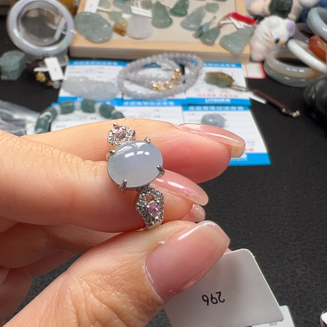 翡翠银S925镶嵌颈饰天然A货缅甸翡翠