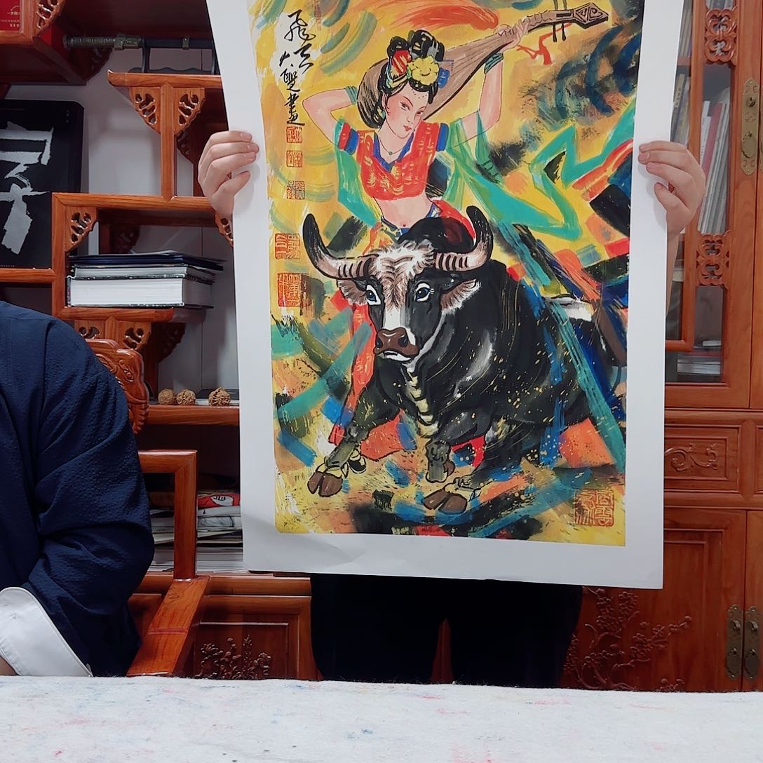 国画艺术家的作品