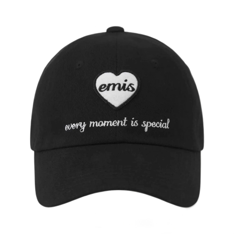 情侣同款爱心款韩国棒球帽EMIS软顶鸭舌帽百搭显脸小大头围遮阳帽