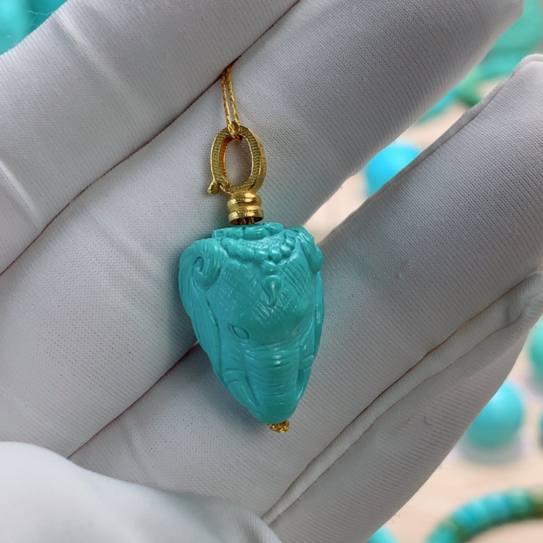 绿松石挂件未镶嵌