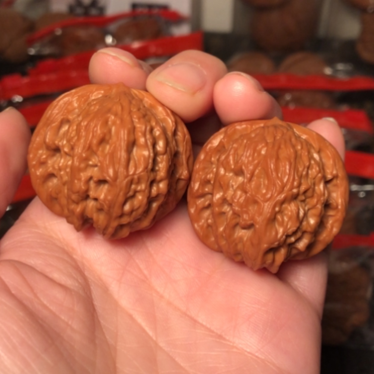 【闪购商品】文玩核桃把件磨盘36