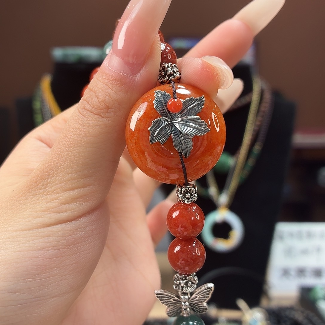 翡翠未镶嵌耳饰手串