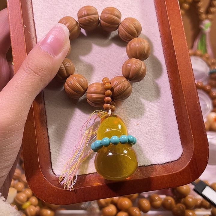猴头核桃吊坠拉丝南瓜手捻